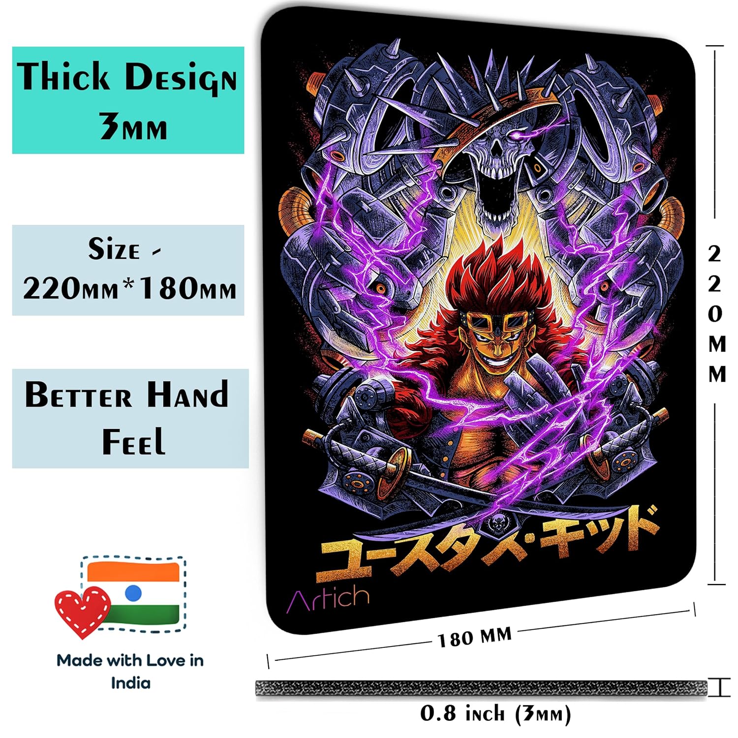 Artich Mouse Pad (One piece Eustass Kid Punk Rotten)