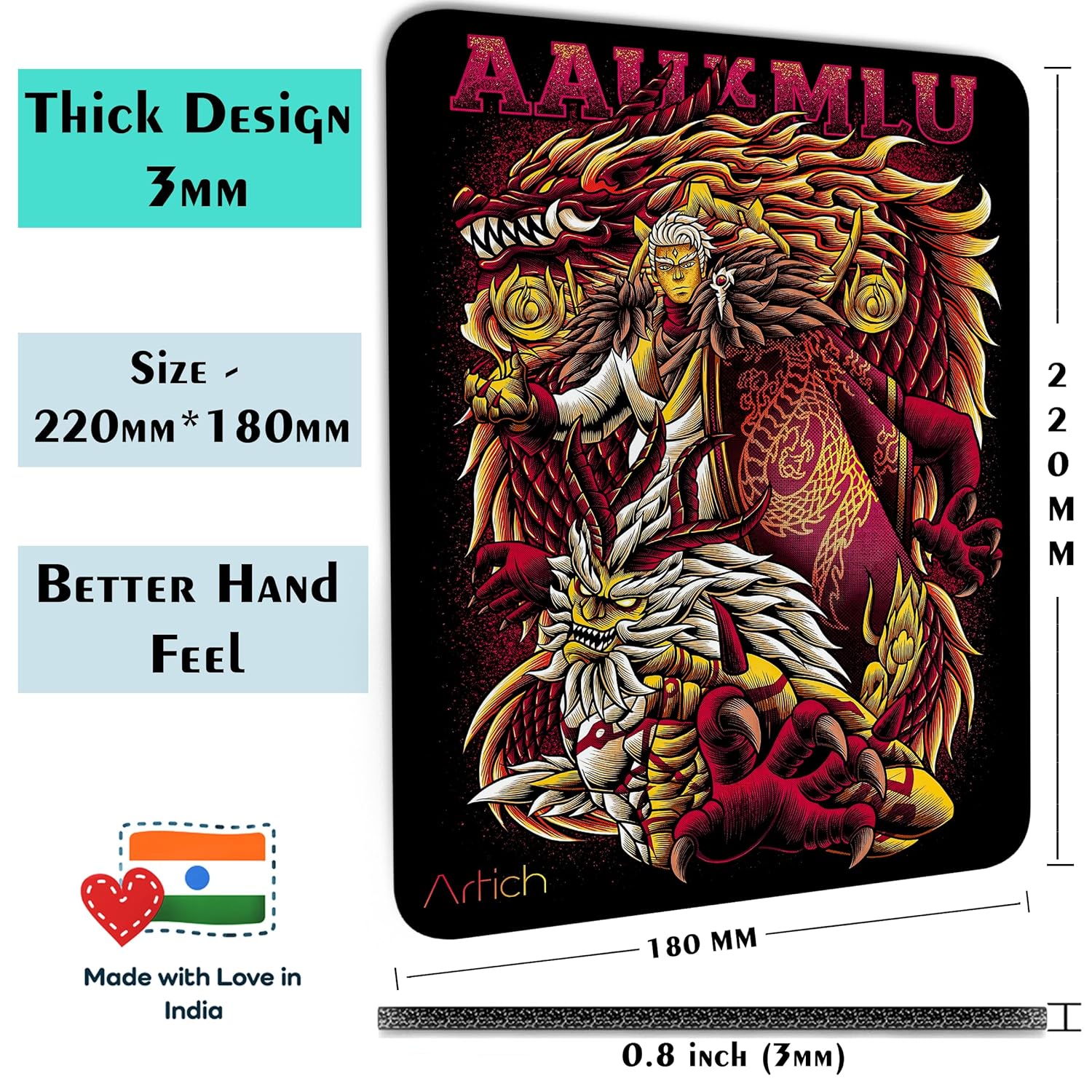 Artich Mouse Pad (Anime Yu Zhong Exorcist)