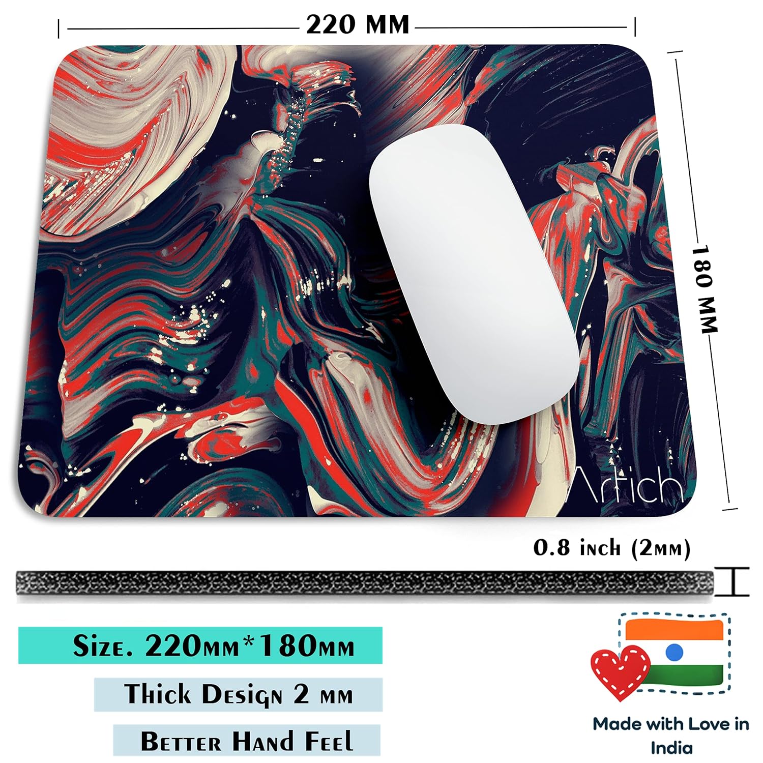 Artich Orange Shaded Abstract