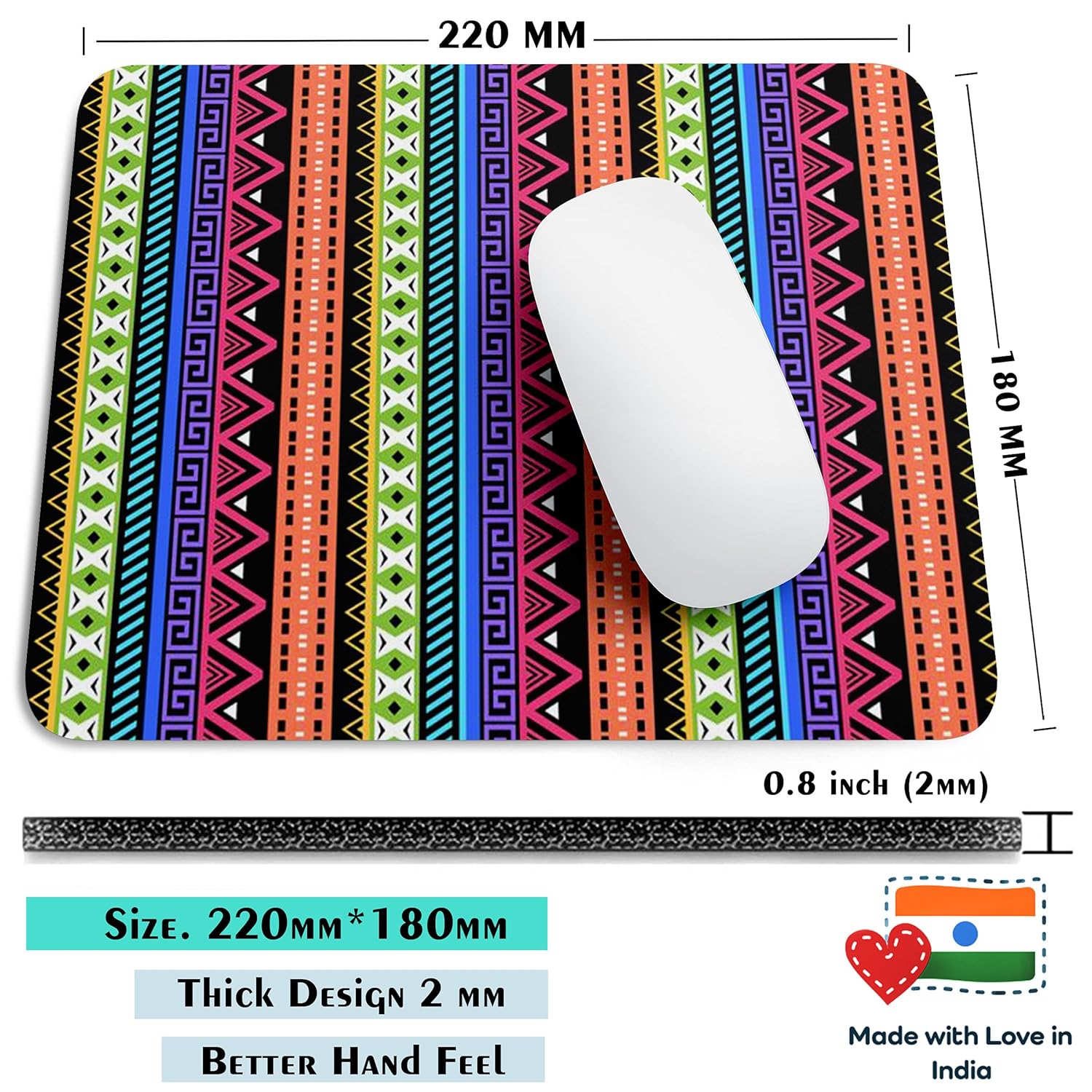 Artich Dark Classical Pattern Gaming Mouse Pad