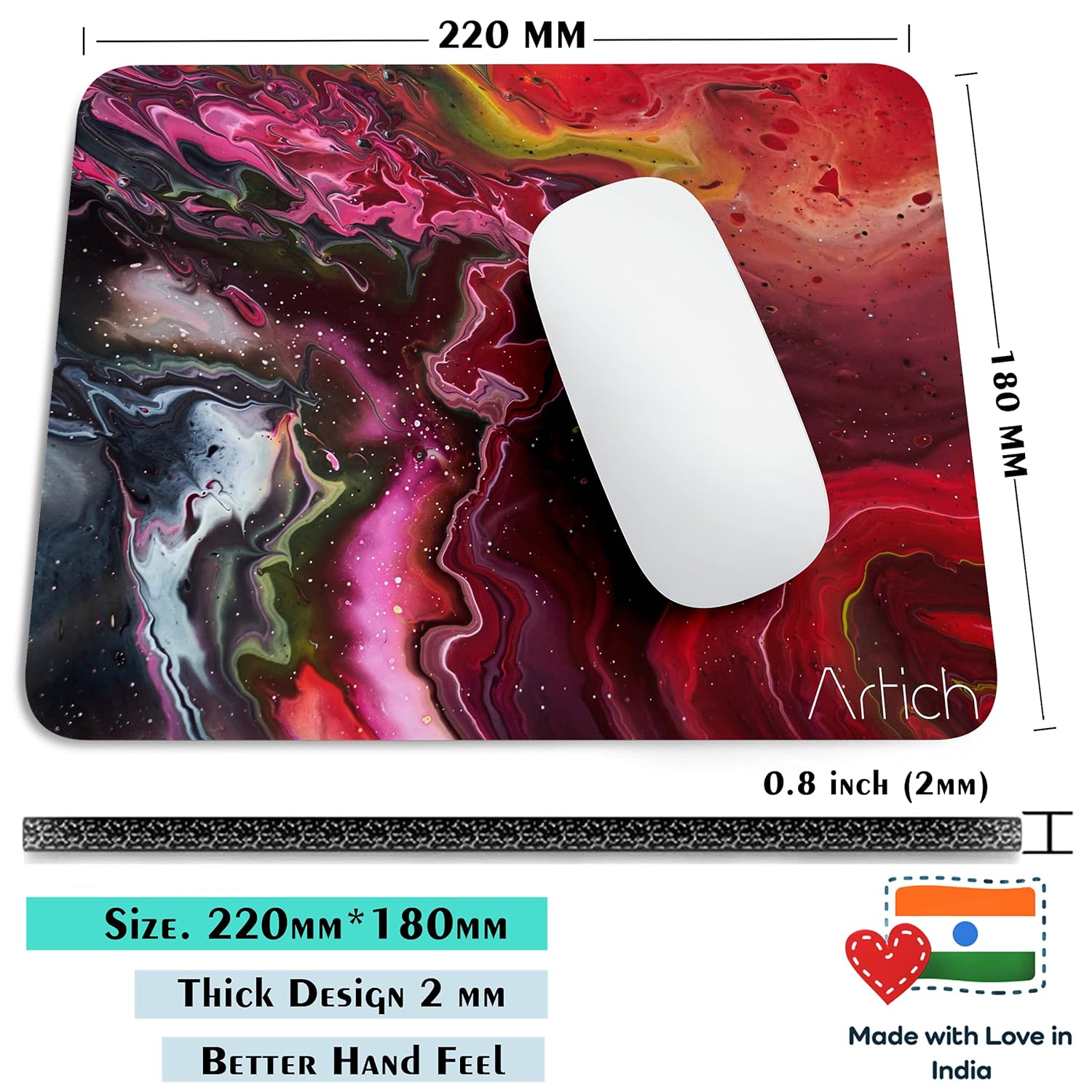 Artich Pink Glittery Abstract