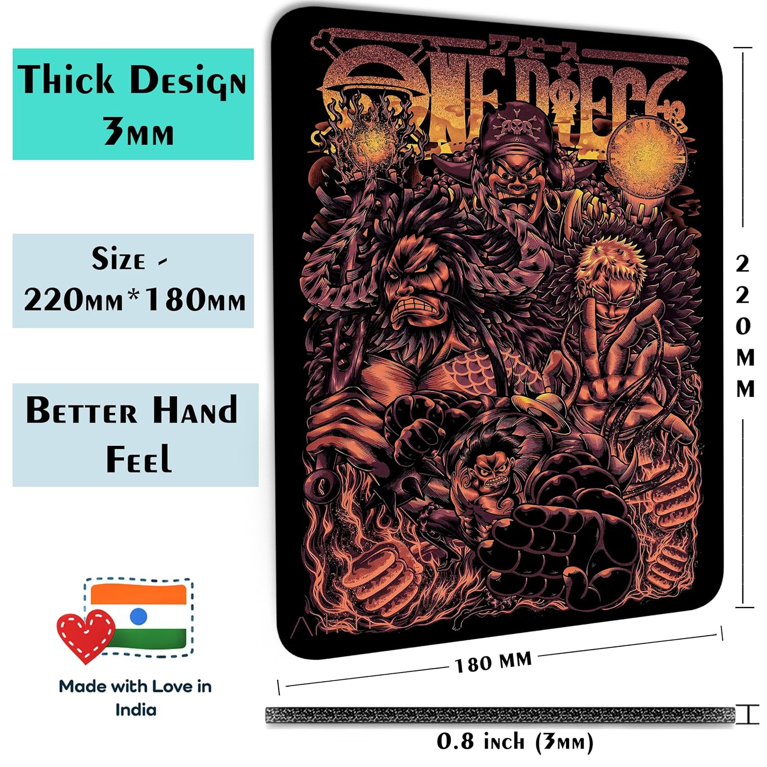 Artich Mouse Pad (One piece Underworld Dealers (Kaido & Doflamingo))