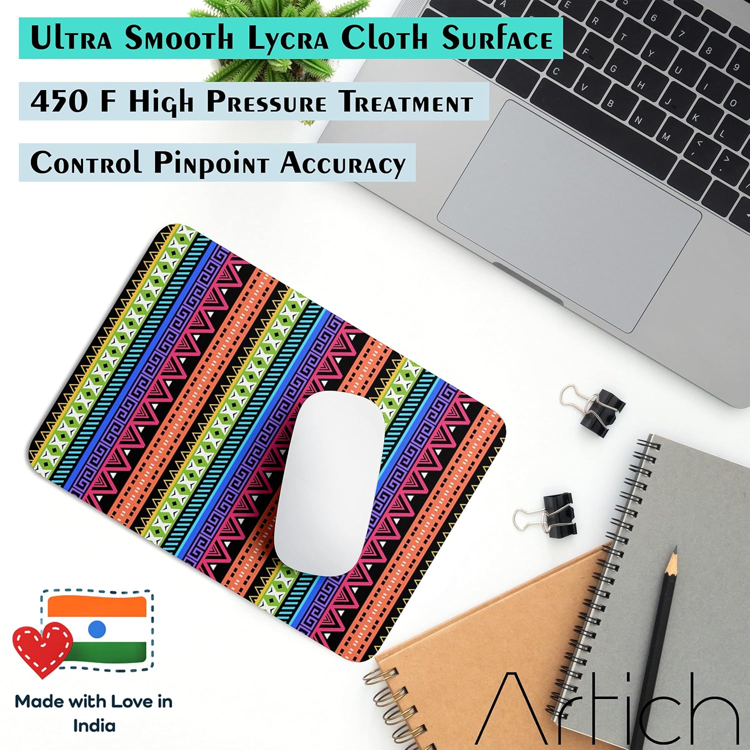 Artich Dark Classical Pattern Gaming Mouse Pad