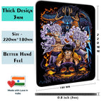 Artich Mouse pad (One piece Gear 5 Luffy vs Kaido The Beast)