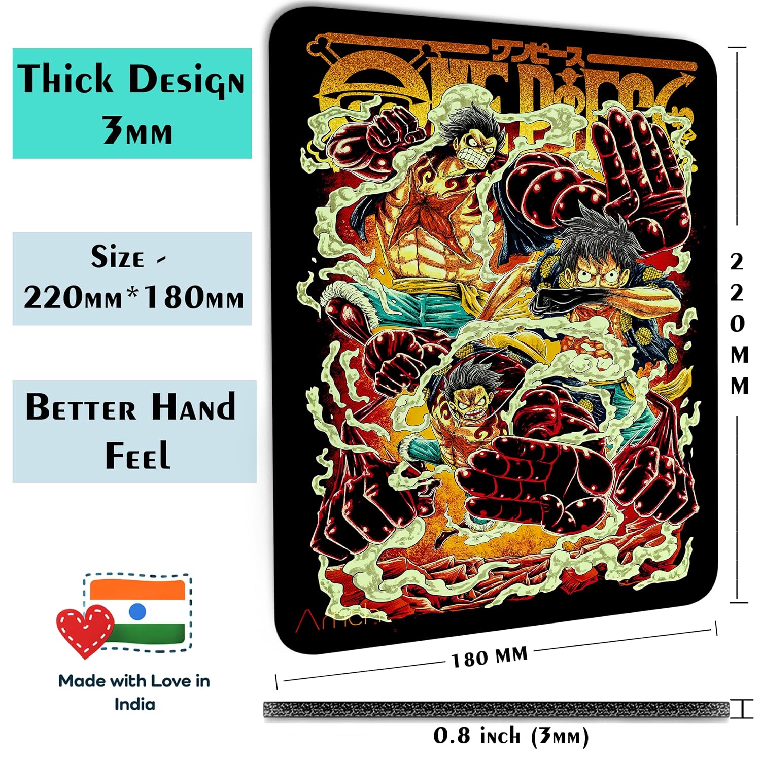 Artich Mouse Pad (One piece Luffy Gear 4 Bounce Man)