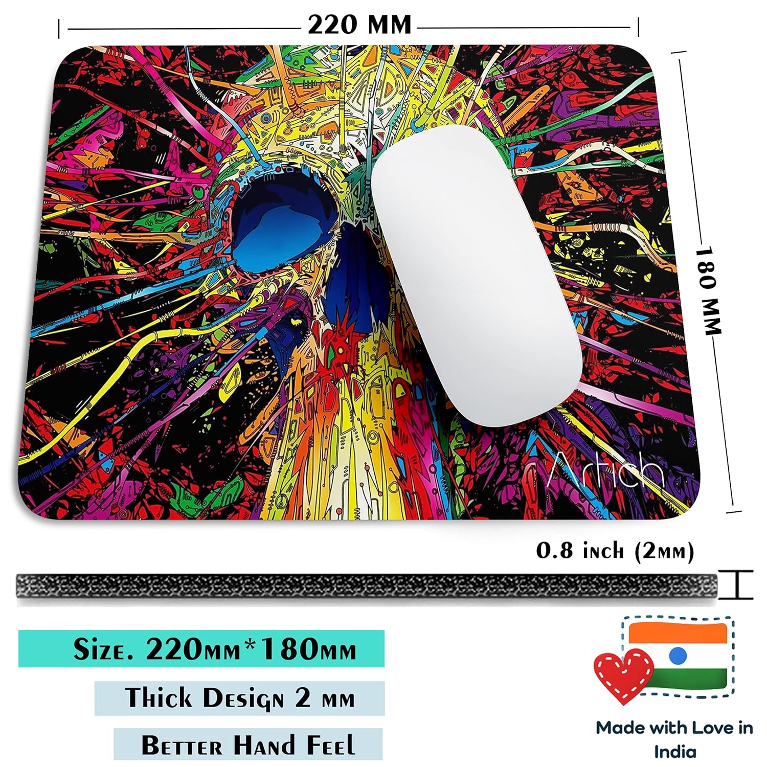 Artich Advanced Graffiti Skulls Gaming Mouse Pad