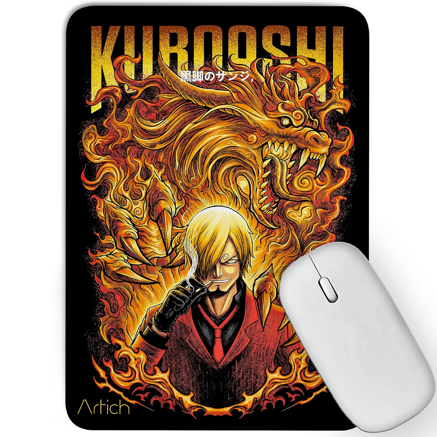 Artich Mouse Pad  (One piece Blackfoot (kuroashi) Sanji Vinsmoke)