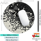 Artich Designer Gaming Mouse Pad(Fading Crystals BW)