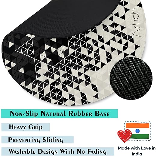 Artich Designer Gaming Mouse Pad(Fading Crystals BW)