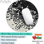 Artich Designer Gaming Mouse Pad(Fading Crystals BW)