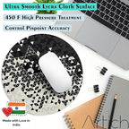 Artich Designer Gaming Mouse Pad(Fading Crystals BW)