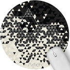 Artich Designer Gaming Mouse Pad(Fading Crystals BW)