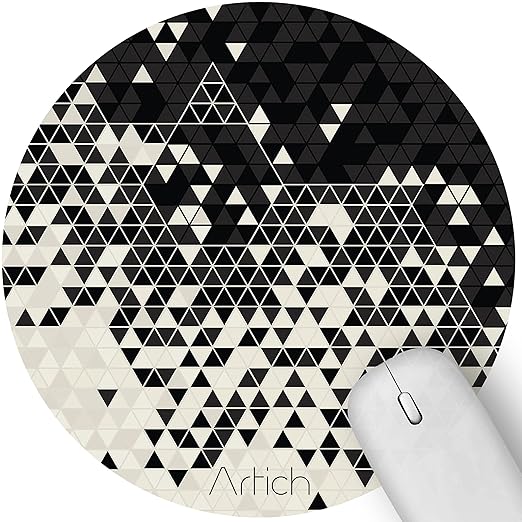 Artich Designer Gaming Mouse Pad(Fading Crystals BW)