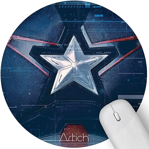 Artich Designer Gaming Mouse Pad (Captain America's Star)