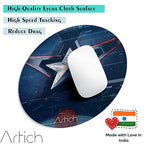 Artich Designer Gaming Mouse Pad (Captain America's Star)