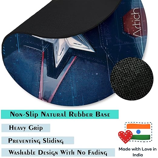 Artich Designer Gaming Mouse Pad (Captain America's Star)