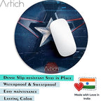 Artich Designer Gaming Mouse Pad (Captain America's Star)