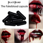 Blackblood The Fake Blood Capsules for Horror Scary Prank & Halloween Party (Pack of 6 Capsules)