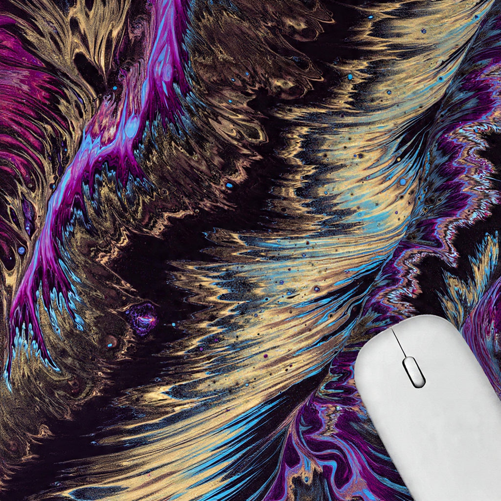 Artich Golden Feathers Abstract