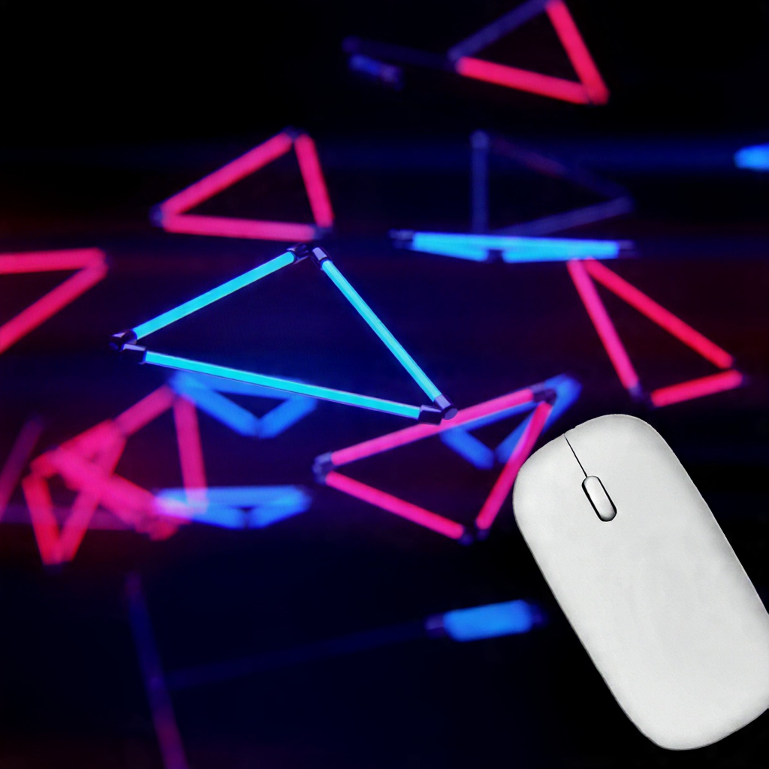 Artich Glowing Triangle Sticks Abstract